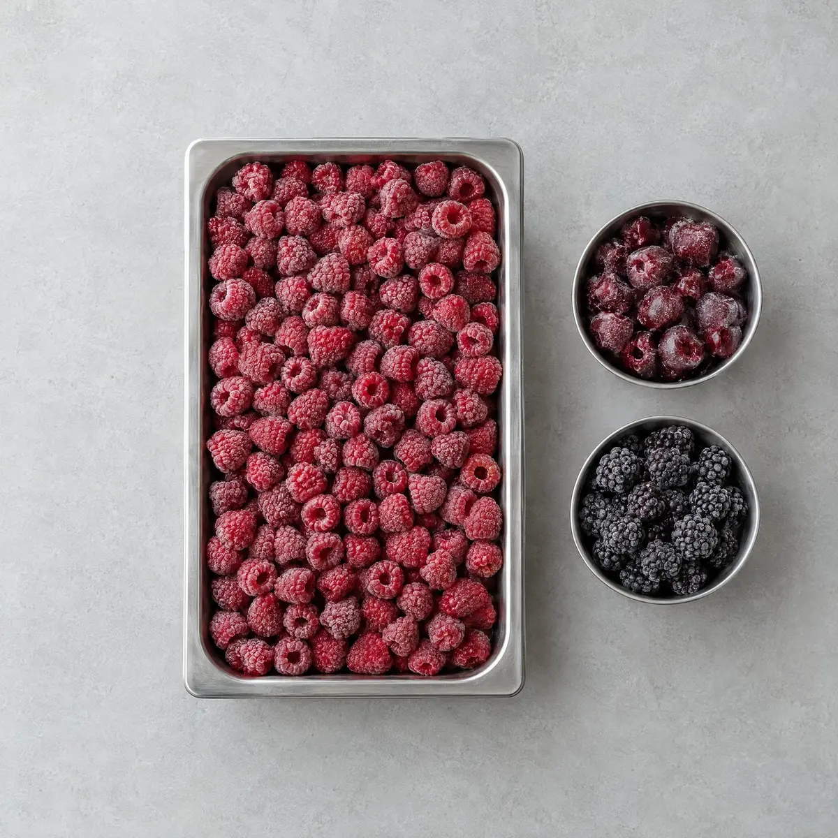 Frozen berries and fruit